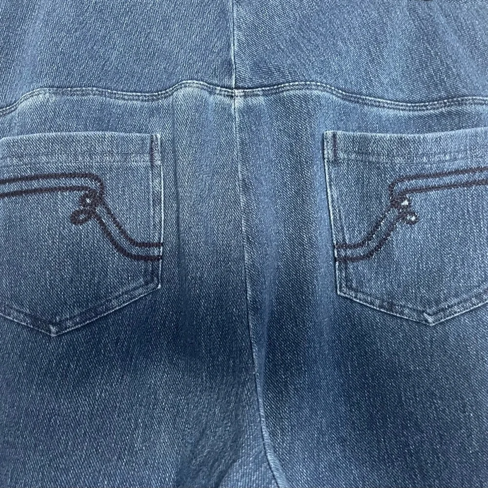 QVC Women With Control Fringed Ankle Jeans. Size L NWOT Run large fit like XL - Picture 4 of 6